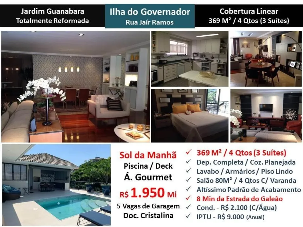 Cobertura, 4 quartos, 369 m² - Foto 1