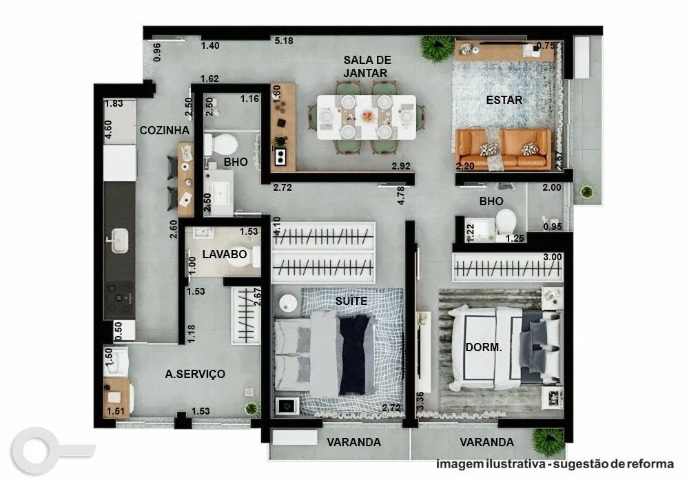 Apartamento, 2 quartos, 77 m² - Foto 24