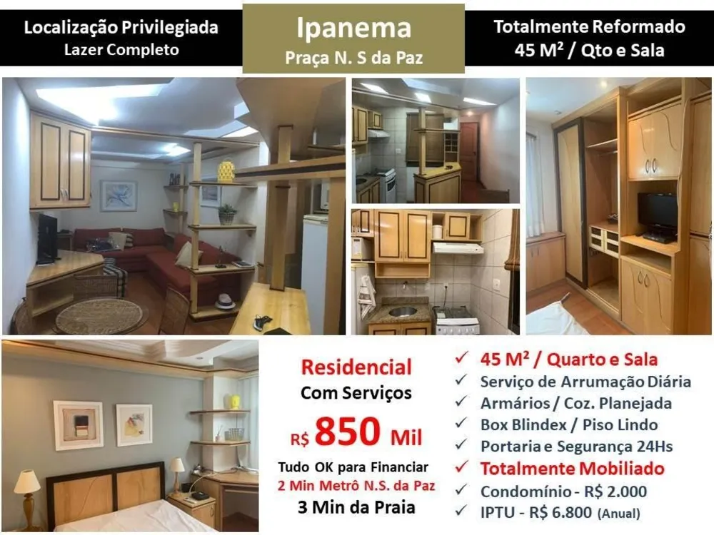 Apartamento, 1 quarto, 45 m² - Foto 1