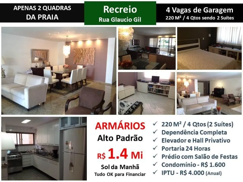 Apartamento, 4 quartos, 220 m² - Foto 1