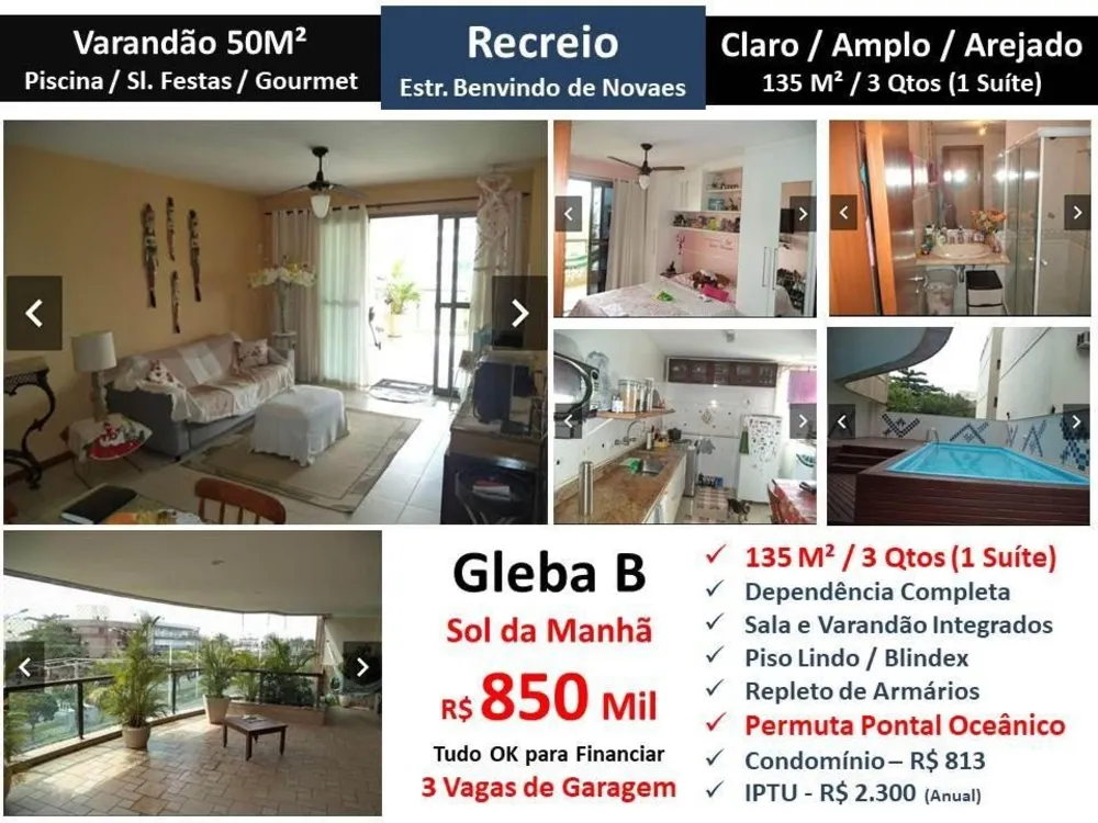 Apartamento, 3 quartos, 135 m² - Foto 1