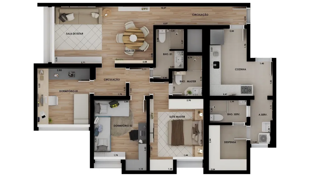 Apartamento, 3 quartos, 97 m² - Foto 15