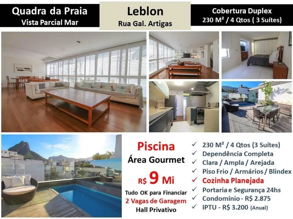 Cobertura, 4 quartos, 230 m² - Foto 1