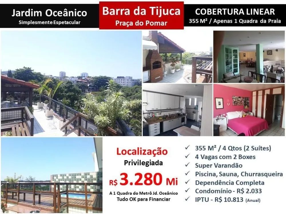 Cobertura, 4 quartos, 355 m² - Foto 1
