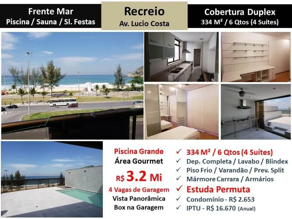Cobertura, 6 quartos, 334 m² - Foto 1