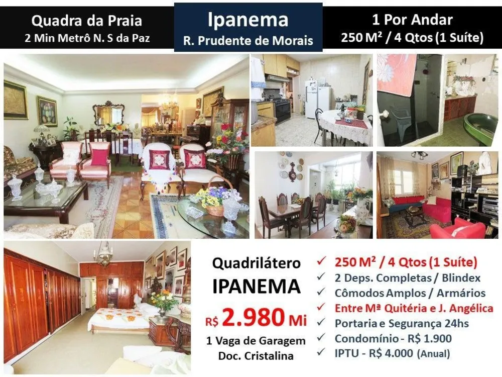 Apartamento, 4 quartos, 250 m² - Foto 1