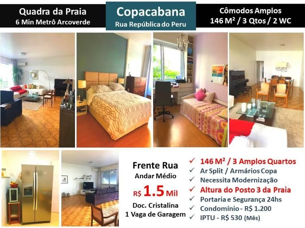 Apartamento, 3 quartos, 146 m² - Foto 1