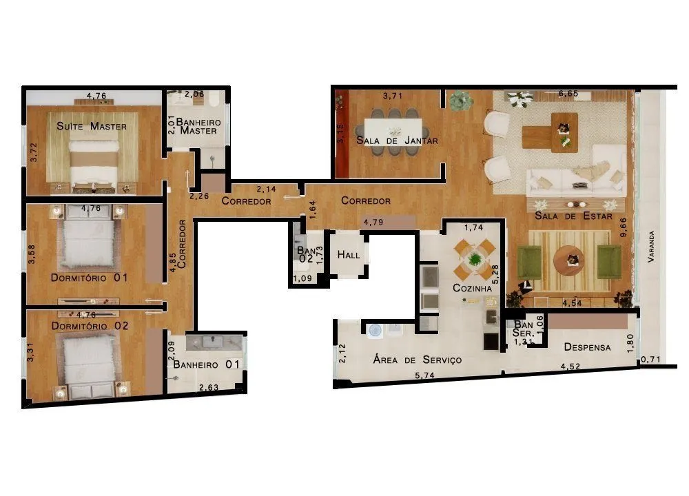 Apartamento, 3 quartos, 225 m² - Foto 17