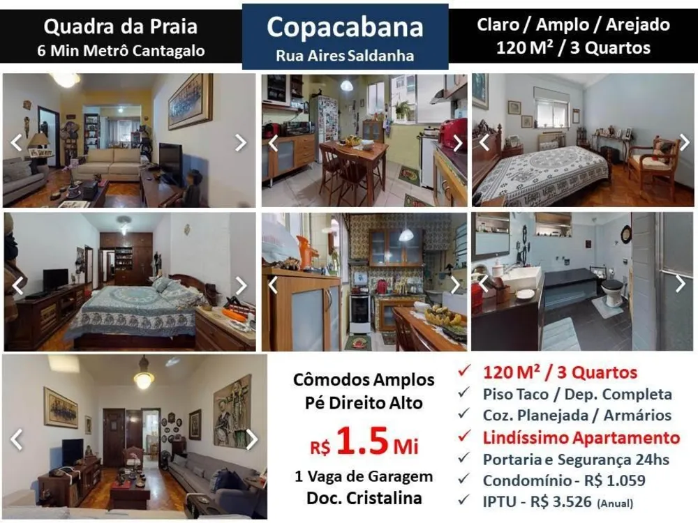 Apartamento, 3 quartos, 120 m² - Foto 1