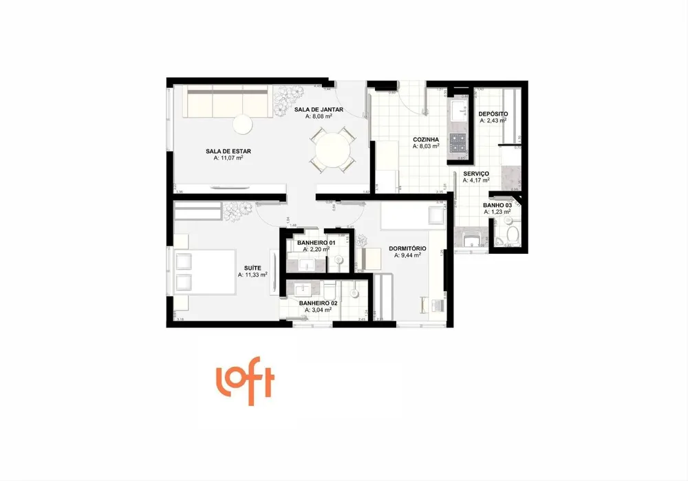 Apartamento, 2 quartos, 75 m² - Foto 43