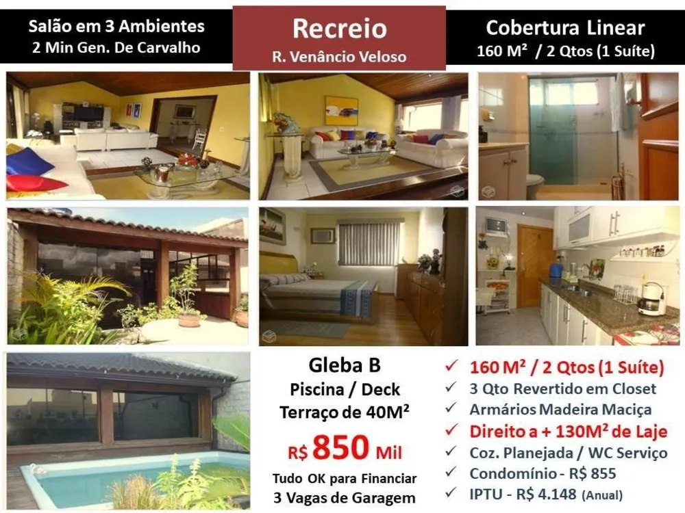 Cobertura, 2 quartos, 160 m² - Foto 1