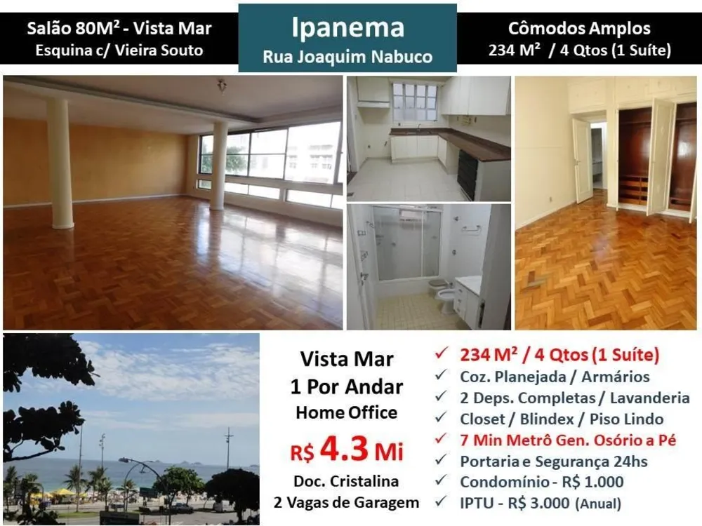 Apartamento, 4 quartos, 234 m² - Foto 1