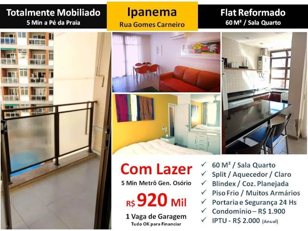 Apartamento, 1 quarto, 60 m² - Foto 1