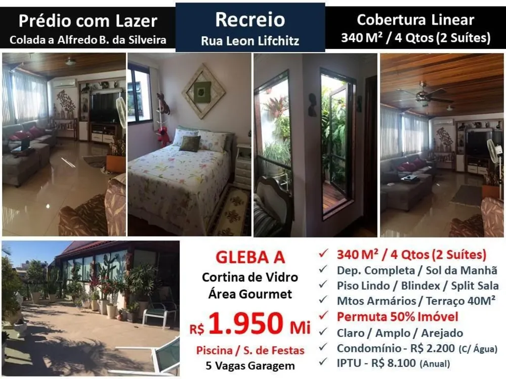 Cobertura, 4 quartos, 340 m² - Foto 1