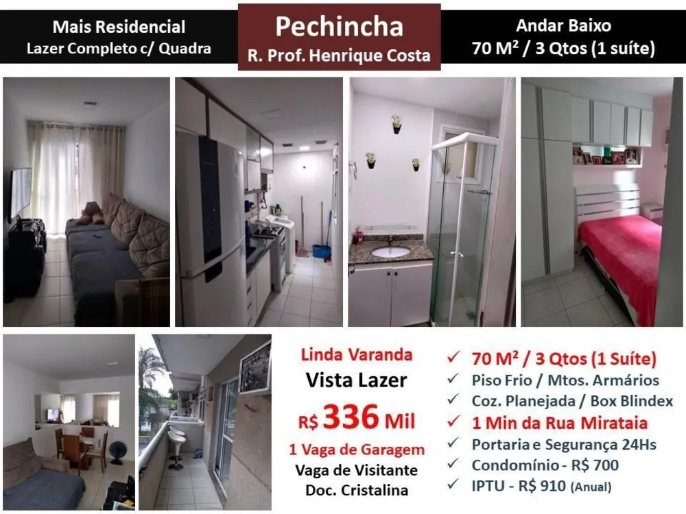 Apartamento, 3 quartos, 70 m² - Foto 1