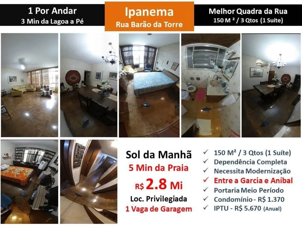 Apartamento, 3 quartos, 150 m² - Foto 1