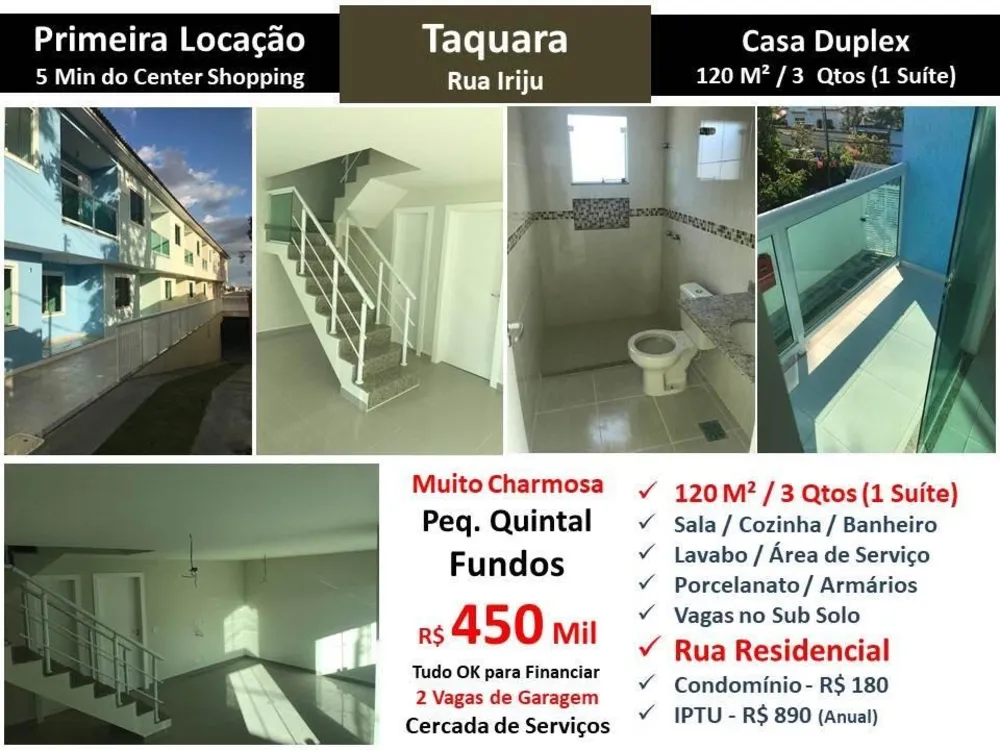 Casa, 3 quartos, 120 m² - Foto 1