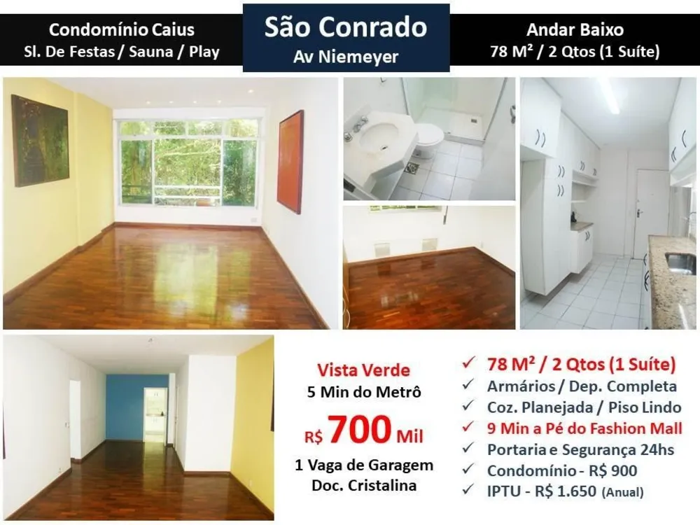 Apartamento, 2 quartos, 78 m² - Foto 1