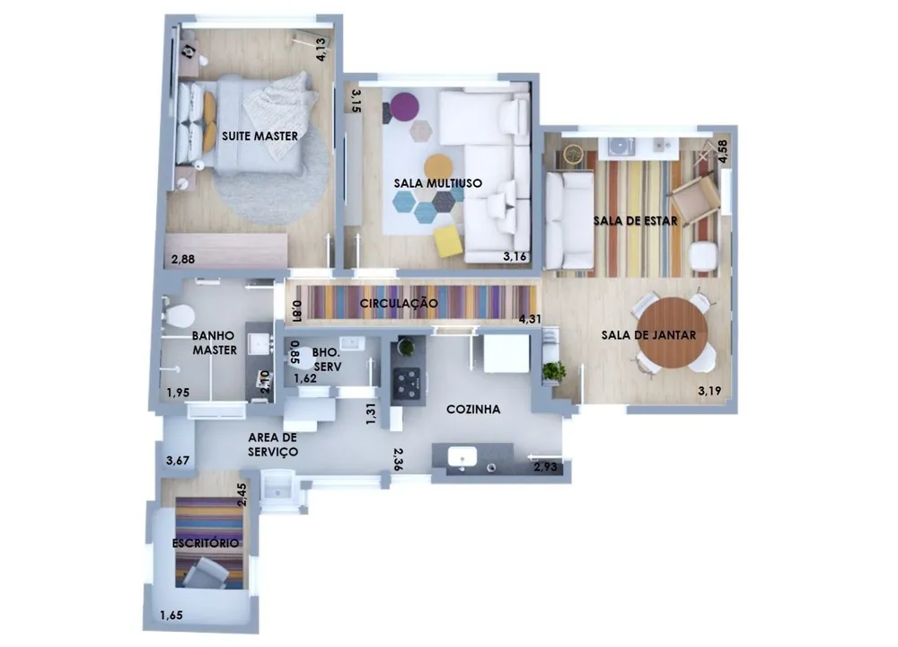 Apartamento, 2 quartos, 66 m² - Foto 12