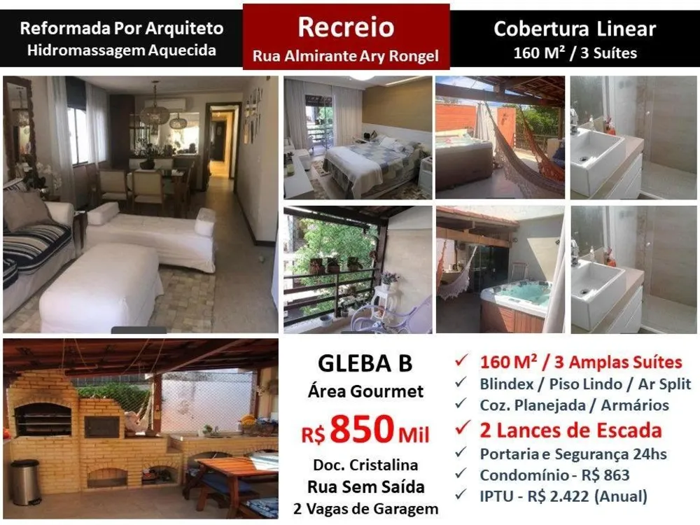 Cobertura, 3 quartos, 160 m² - Foto 1