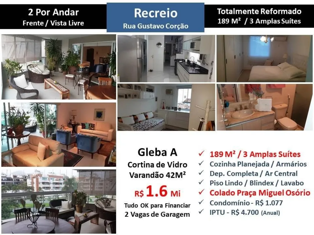 Apartamento, 3 quartos, 189 m² - Foto 1