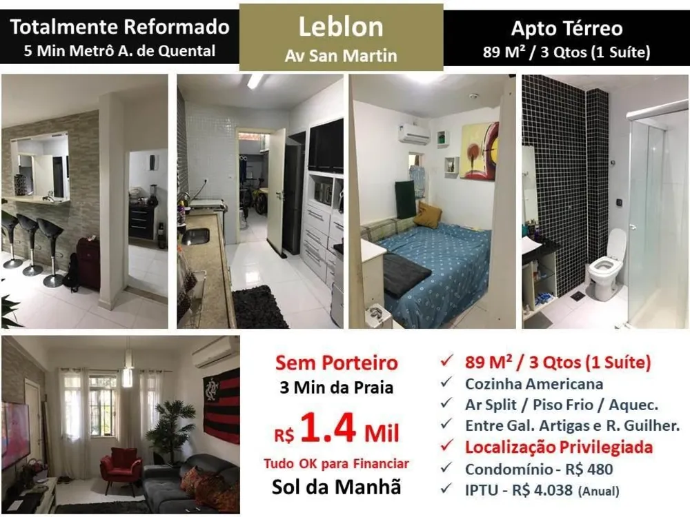 Apartamento, 3 quartos, 89 m² - Foto 1