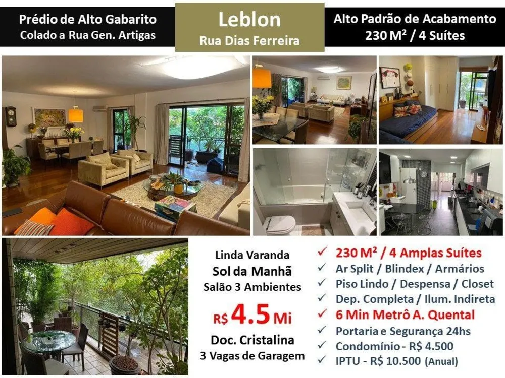 Apartamento, 4 quartos, 230 m² - Foto 1
