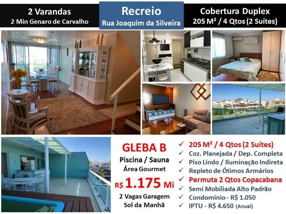 Cobertura, 4 quartos, 205 m² - Foto 1
