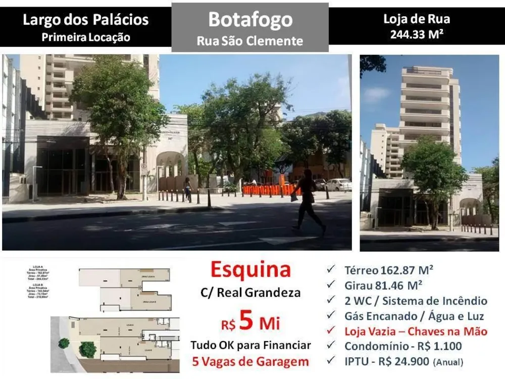 Loja-Salão, 244 m² - Foto 1