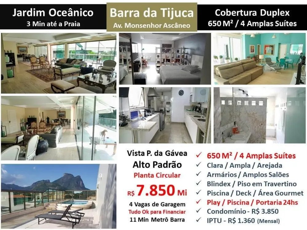 Cobertura, 4 quartos, 650 m² - Foto 1