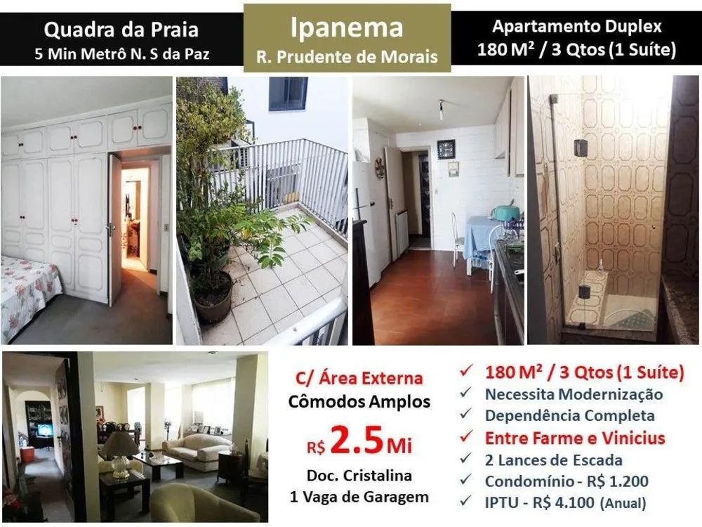 Apartamento, 3 quartos, 180 m² - Foto 1
