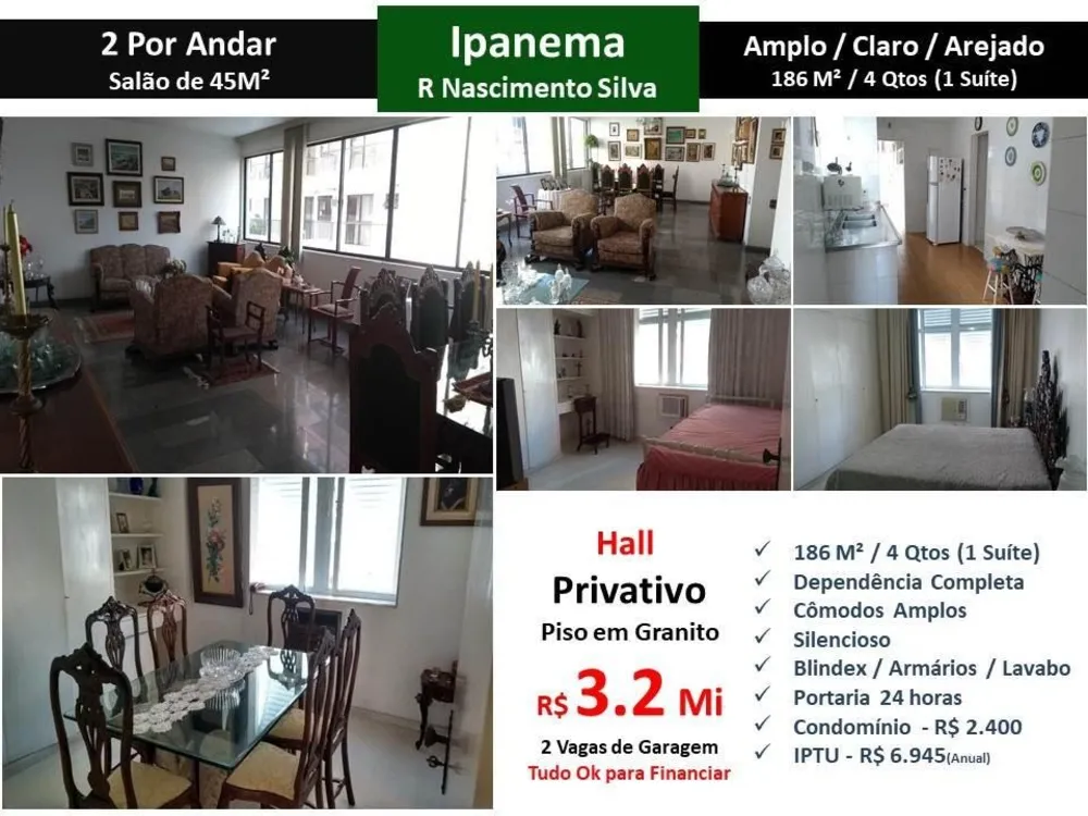 Apartamento, 4 quartos, 186 m² - Foto 1