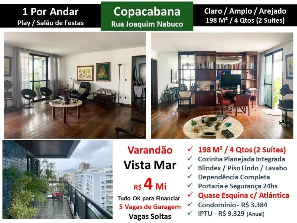 Apartamento, 4 quartos, 198 m² - Foto 1