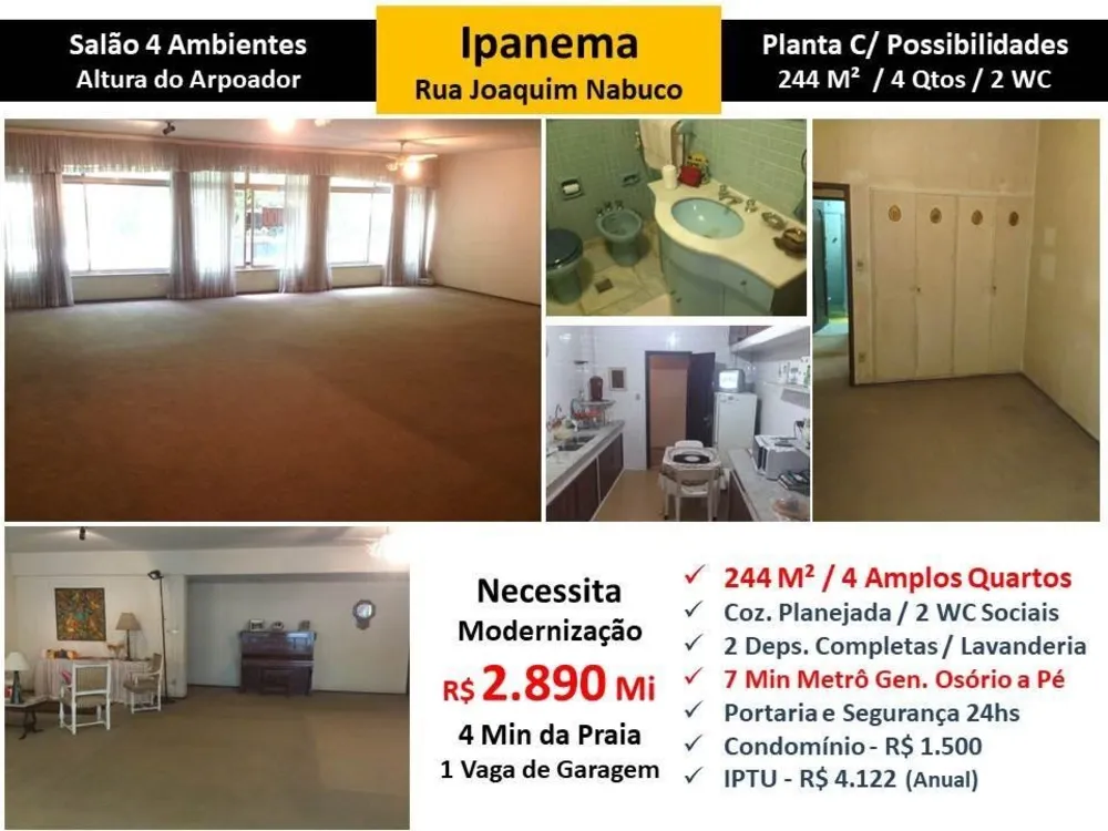 Apartamento, 4 quartos, 244 m² - Foto 1