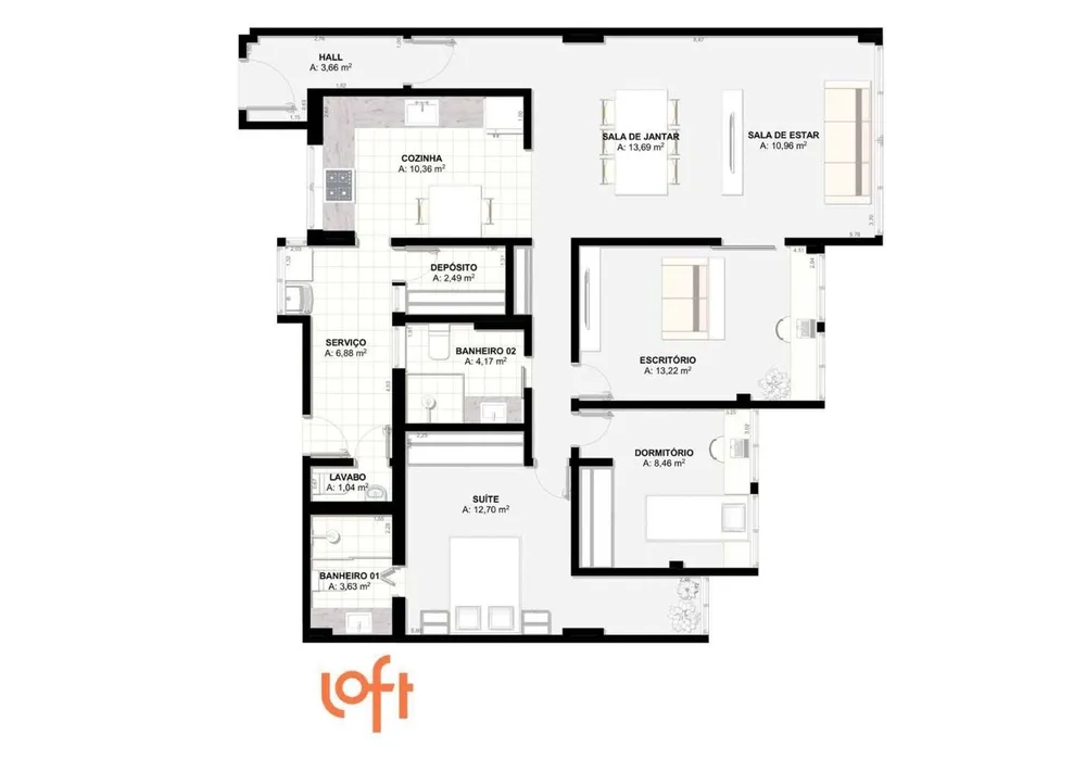Apartamento, 3 quartos, 106 m² - Foto 23