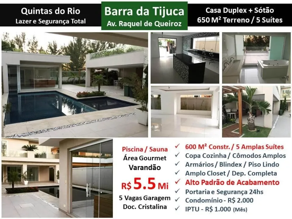 Casa, 5 quartos, 650 m² - Foto 1
