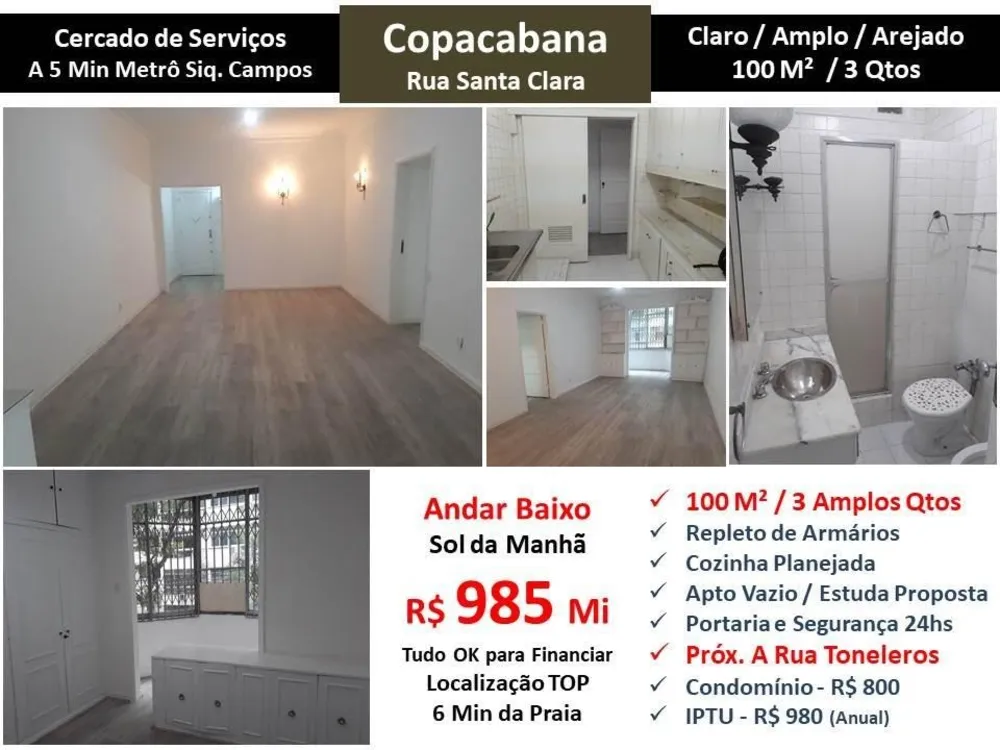 Apartamento, 3 quartos, 100 m² - Foto 1