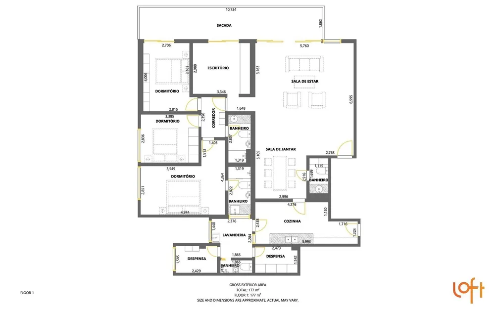 Apartamento, 3 quartos, 153 m² - Foto 22