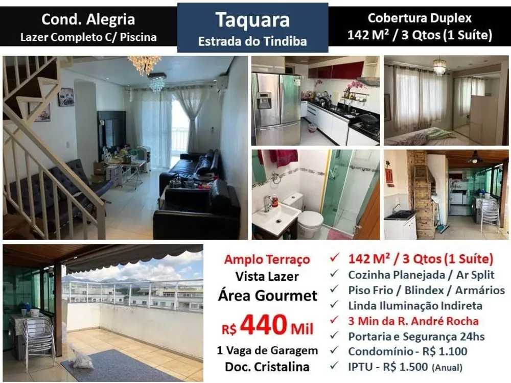 Cobertura, 3 quartos, 142 m² - Foto 1