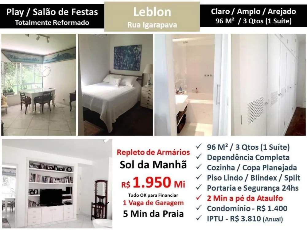 Apartamento, 3 quartos, 96 m² - Foto 1