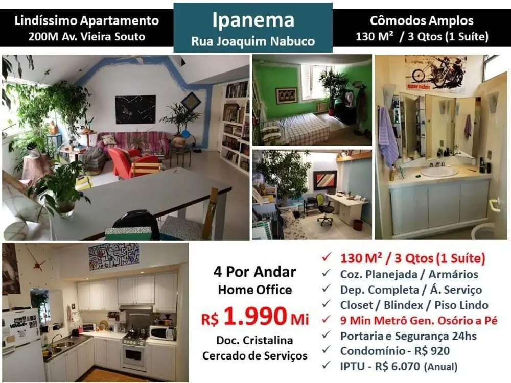Apartamento, 3 quartos, 130 m² - Foto 1