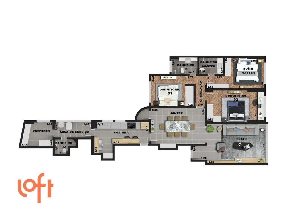 Apartamento, 3 quartos, 116 m² - Foto 35