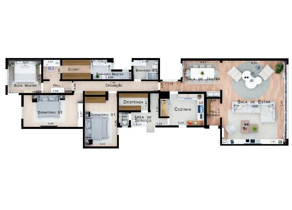 Apartamento, 3 quartos, 192 m² - Foto 13