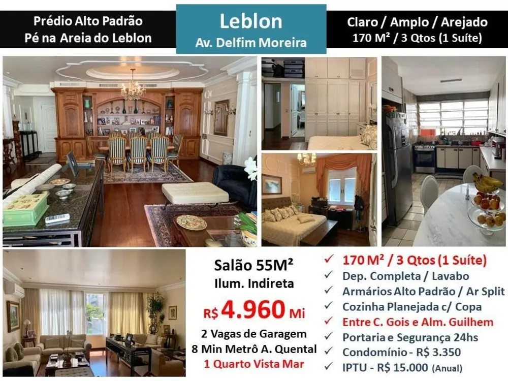 Apartamento, 3 quartos, 170 m² - Foto 1