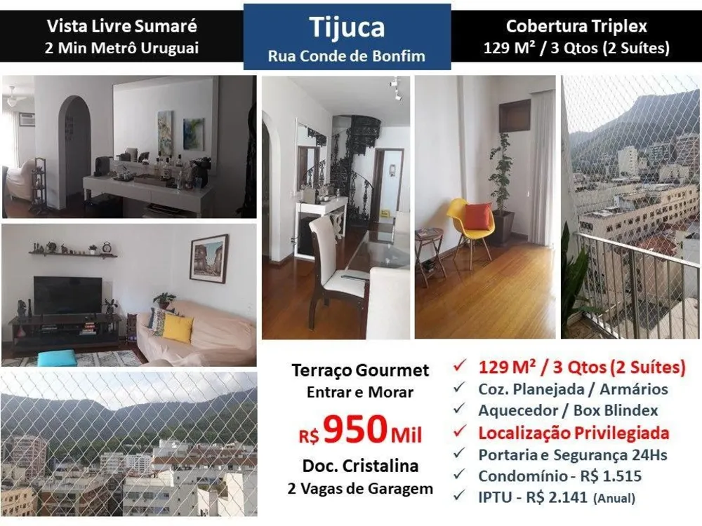 Cobertura, 3 quartos, 129 m² - Foto 1