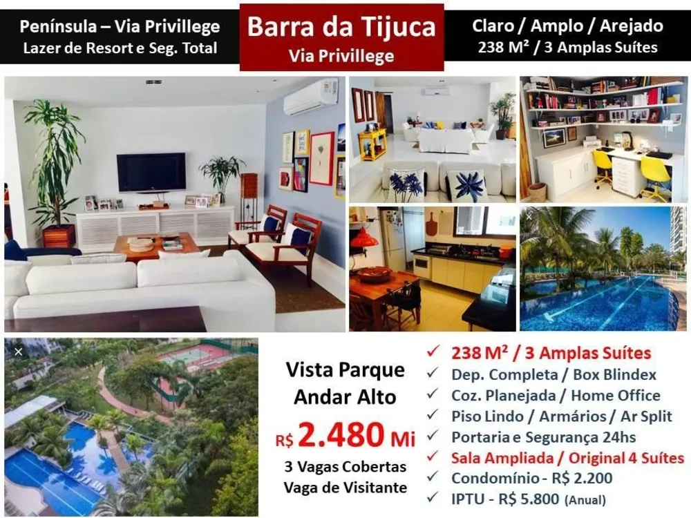 Apartamento, 3 quartos, 238 m² - Foto 1