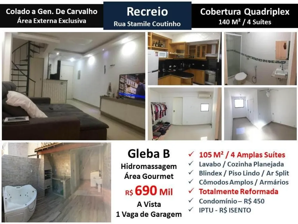 Cobertura, 4 quartos, 105 m² - Foto 1