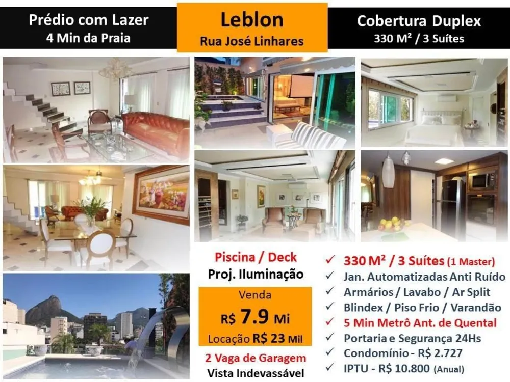 Cobertura, 3 quartos, 330 m² - Foto 1