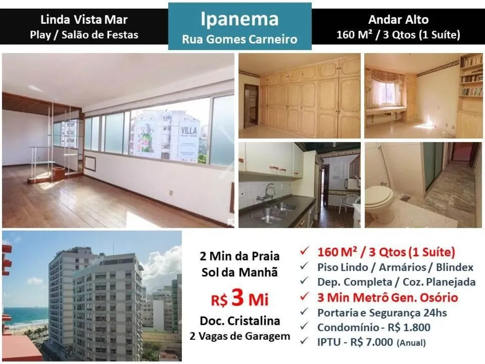 Apartamento, 3 quartos, 160 m² - Foto 1
