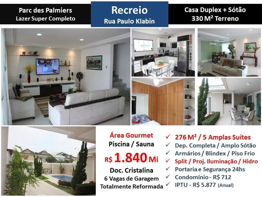 Casa, 5 quartos, 330 m² - Foto 1